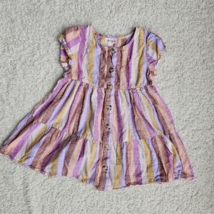 Girls Cat & Jack Striped Dress Size SX(4/5)